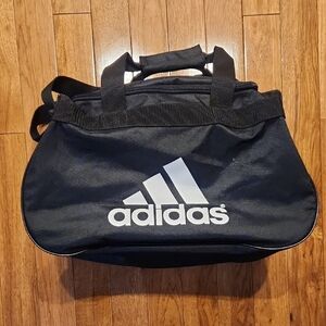 Adidas Black and White Duffel Bag